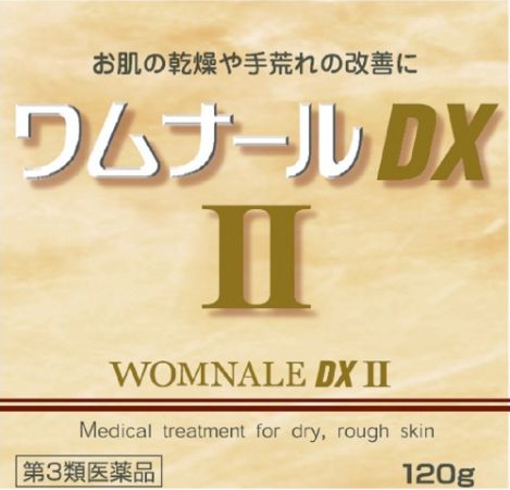Womnale DX II 120g - Healthy skin has just the right amount of moisture in the skin, but if it's not enough, it can get rough and hard, making it rough and rough.  Wamnar DXII is a cream that contains urea in two types of vitamins and anti-inflammatory components that enhance skin metabolism.  Please rub well with dry skin, which is often found in elderly people, as well as hard and rough heels, elbows, ankles, and rough hands due to water work. 