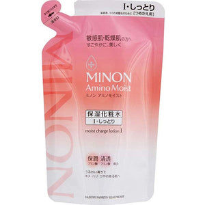 MINON Amino Moist Moist Charge Lotion I Moist Type Refill 130ml Hydrating Clarifying for Sensitive Dry Skin