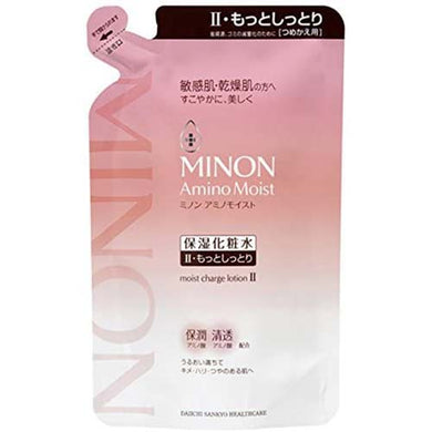MINON Amino Moist Moist Charge Lotion II More Moist Type Refill 130ml Hydrating Clarifying for Sensitive Dry Skin