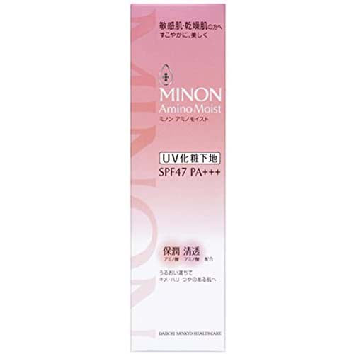 MINON Amino Moist Bright Up Base UV 25g SPF47+++ Sun Care Makeup Primer Sensitive Dry Skincare