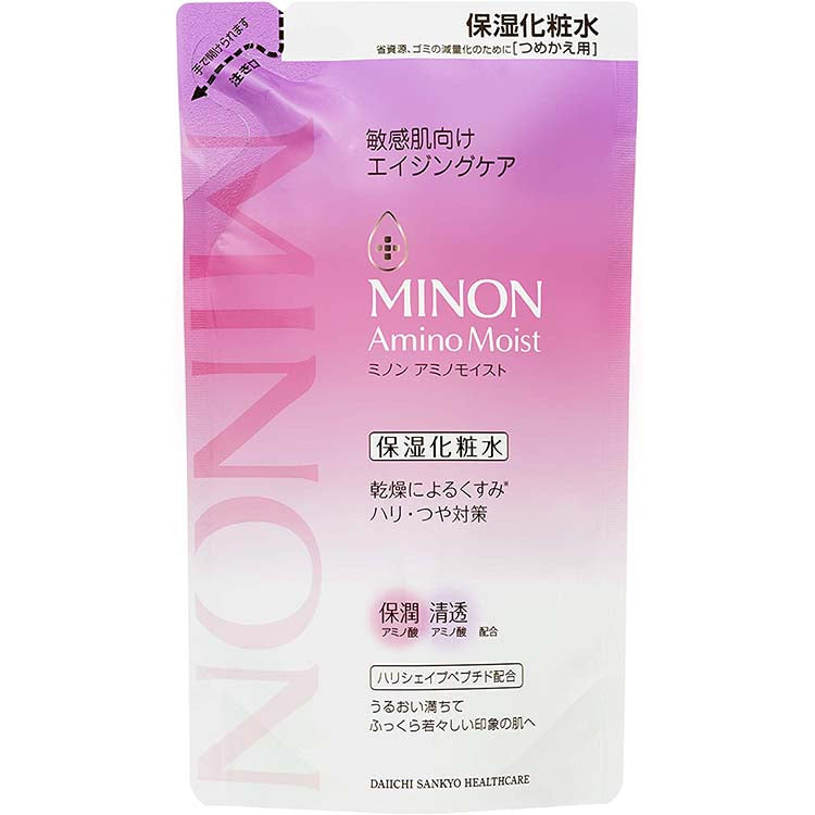 MINON Amino Moist Aging Care Lotion Refill 130ml Sensitive Skin Hydration Clarifying