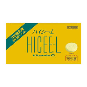 HICEE L 100 Tablets Relief of the following symptoms: Blotches, freckles, pigmentation due to sunburn or rashes  Prevention of the following bleeding symptoms: Bleeding of the gums, bleeding of the nose  Supply of vitamin C in the following cases: Physical fatigue, during pregnancy or lactation, loss of strength during or after illness, for the elderly