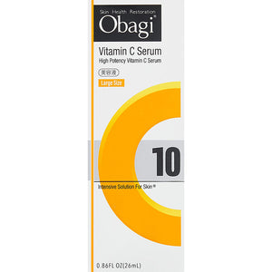 Rohoto Obagi C10 Serum (Large Size) Essence Single Item 26mL, High Potency Vitamin C Intensive Solution for Skin Health Restoration, From Rough Texture to Smooth Glossy Radiant Skin