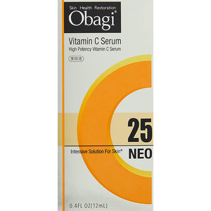 Rohto Obagi C25 Serum Neo 12ml High Potency Vitamin C Intensive Solution for Skin Health Restoration, Anti-aging Mature Skin Care Anti-wrinkles Youthful Radiance