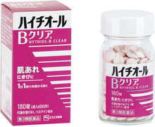 将图片加载到图库查看器，Hythiol B Clear 180 Tablets for acne skin care. Just 1 pill a day will help to clear blemishes and promote good healthy skin. With amino acid L-cysteine, Vitamin Bs and C to boost healthy skin cells.
