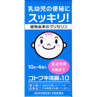 Kotobuki Enema 10 10g * 4 Constipation Relief Bowel Stimulating Medicine
